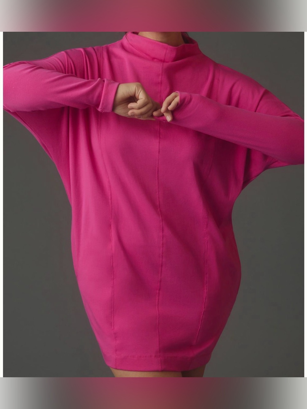 Anthropologie Fuchsia Pink Tunic Dress